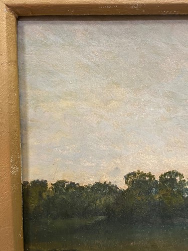 Lot 289 - A C Duvall, Chickens in a farmyard landscape,...