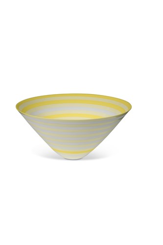 Lot 57 - Sara Moorhouse (British, born 1974), a conical porcelain bowl