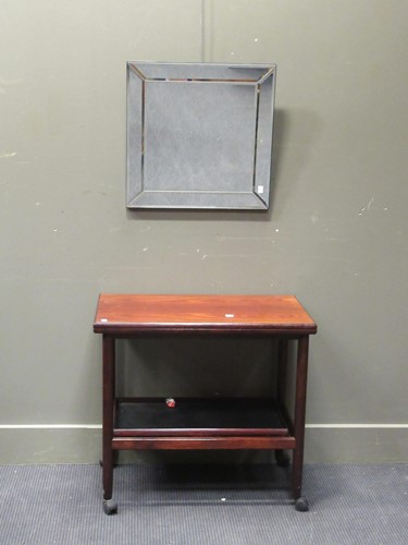 Lot 461 - A Scandinavian style trolley with foldover...