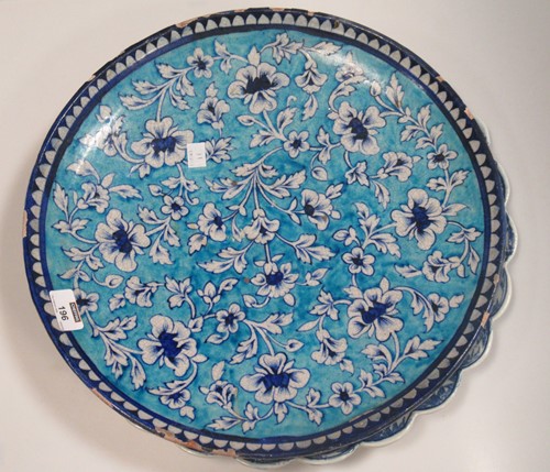 Lot 196 - Japanese dish decorated with Japanese figures...