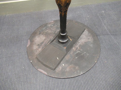 Lot 409 - Black laquer chess top table with mother of...