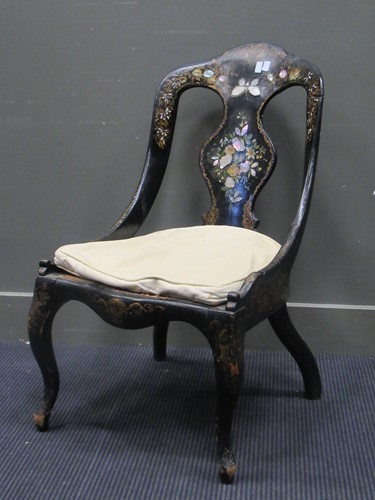 Lot 412 - Mother of pearl chair