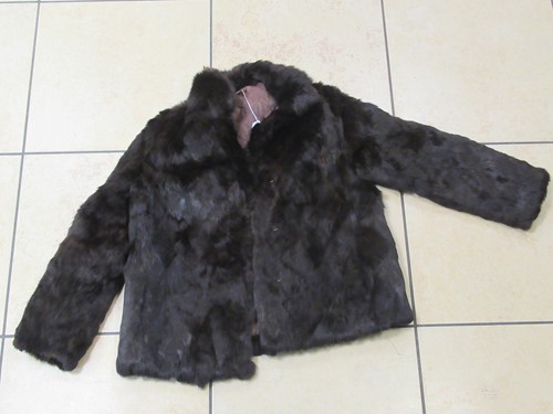 Lot 155 - A waist length mink fur coat, size 14