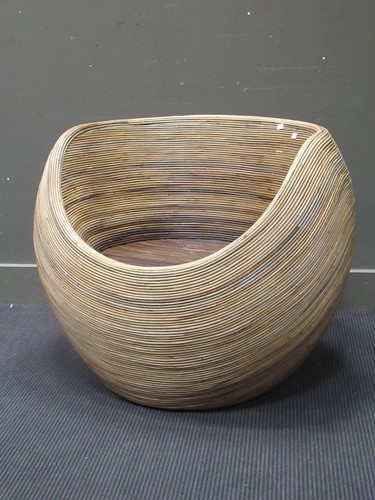 Lot 406 - Cane ball chair