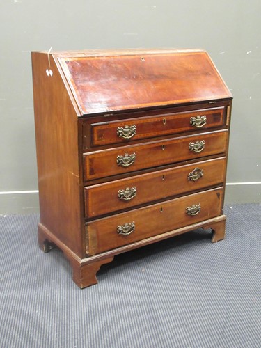 Lot 424 - Edwardian mahogany and satinwood crossbanded...
