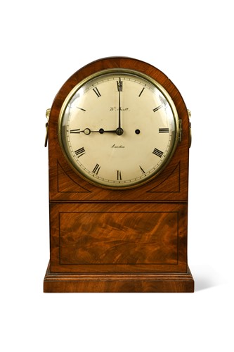 Lot 337 - A Regency mahogany dome top bracket clock