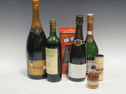 Lot 151 - 1 magnum of Ruinart champagne, 1 bottle of...
