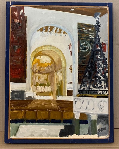Lot 446 - George West (British 1927-2021) Church...