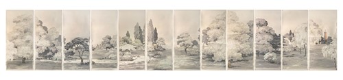 Lot 110 - Arthur Sanderson & Sons Ltd, a hand-printed mural, 1926