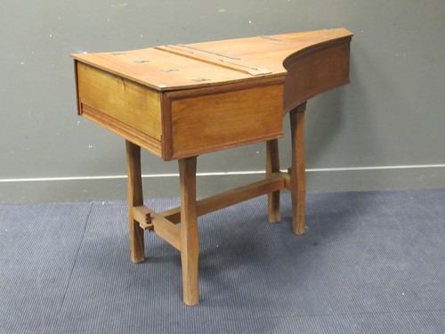 Lot 438 - An early 20th century ash cased harpsicord and...
