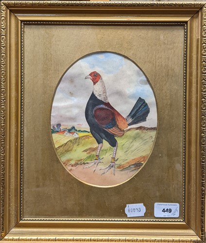 Lot 221 - A group of pictures relating to cock fighting,...