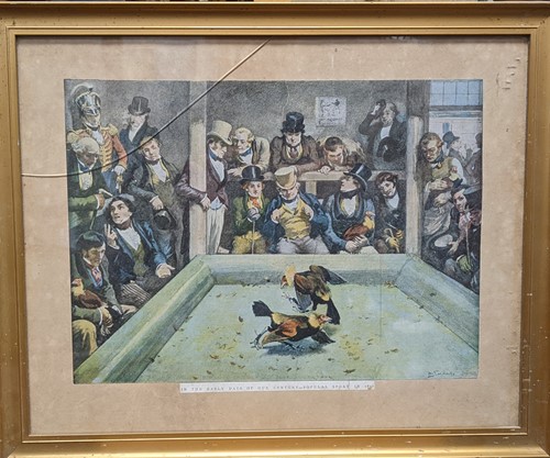 Lot 221 - A group of pictures relating to cock fighting,...