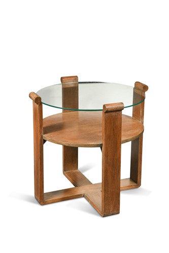 Lot 139 - An Art Deco pale oak occasional table, circa 1930