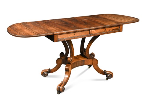 Lot 310 - A Victorian rosewood sofa table