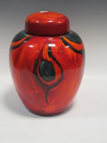 Lot 53 - A large modern Poole pottery jar and cover