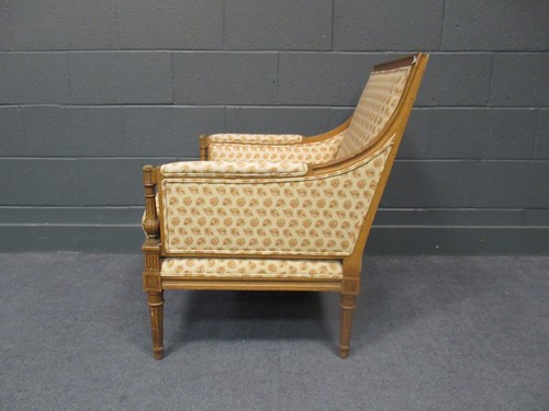 Lot 556 - A French style reproduction easy armchair, and...