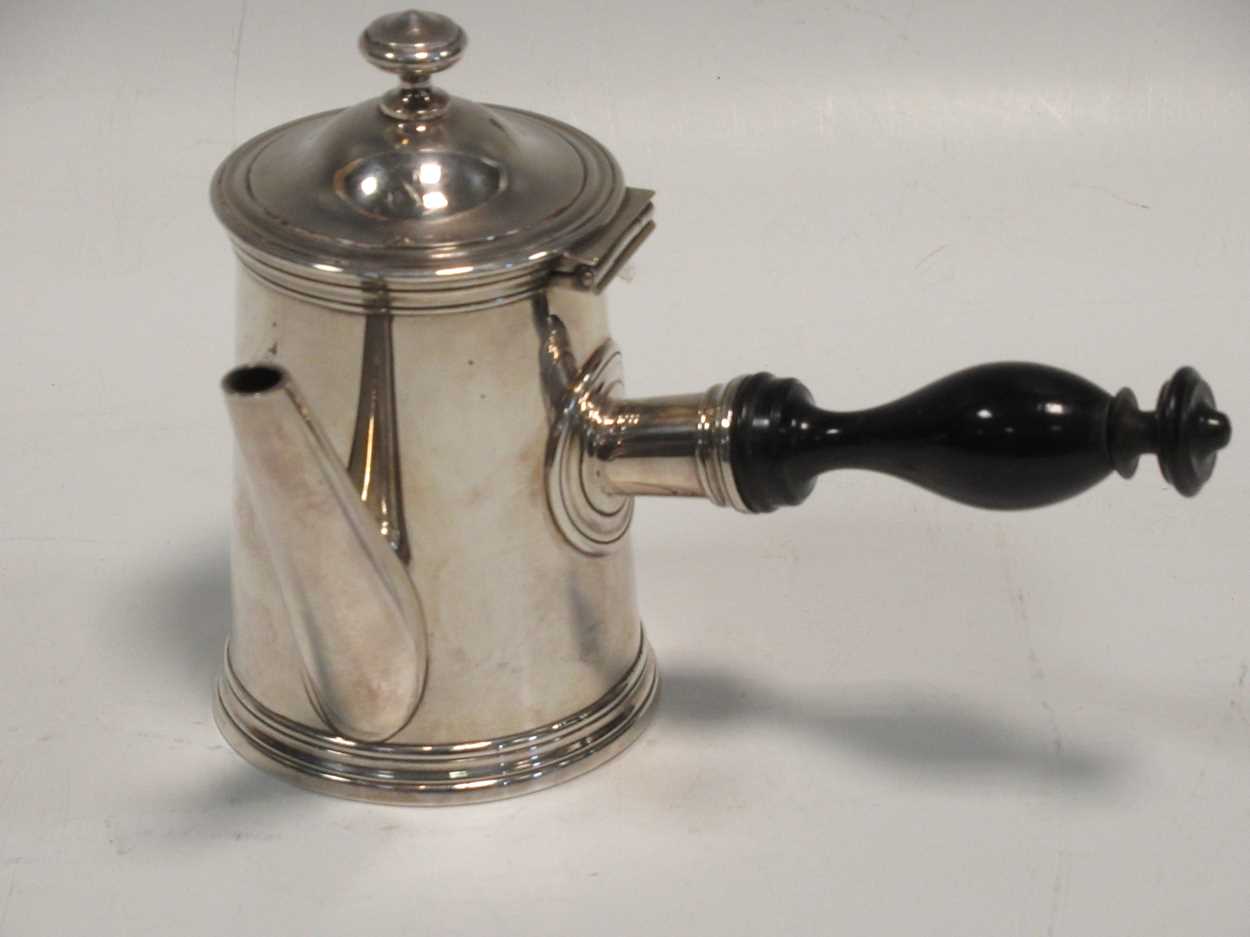 Lot 220 - A Christofle electroplate chocolate pot