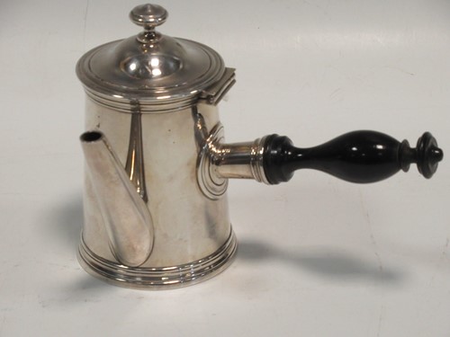 Lot 220 - A Christofle electroplate chocolate pot