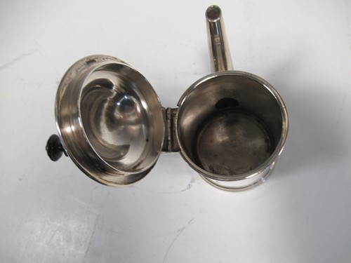 Lot 220 - A Christofle electroplate chocolate pot