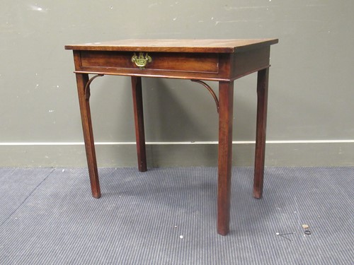 Lot 497 - A George III mahogany side table, 71cm high...