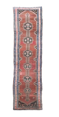 Lot 335 - A Hamadan wool runner, circa 1930