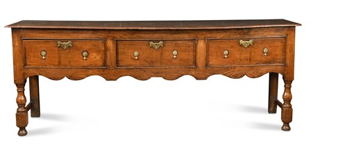 Lot 193 - An oak dresser, 18th century