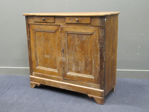 Lot 431 - A French provincial side cabinet fitted with...