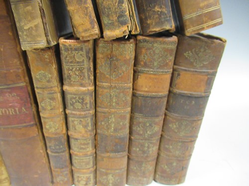 Lot 172 - Various leather books - many statutes - as...