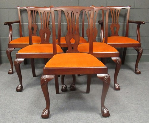 Lot 607 - A set of six Reproduction Georgian style...