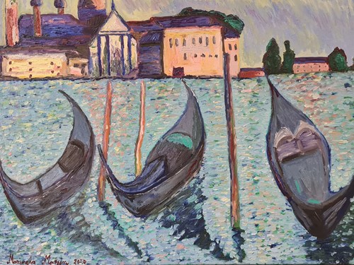Lot 320 - Marinela Marin, San Giorgio, Maggiore, signed...