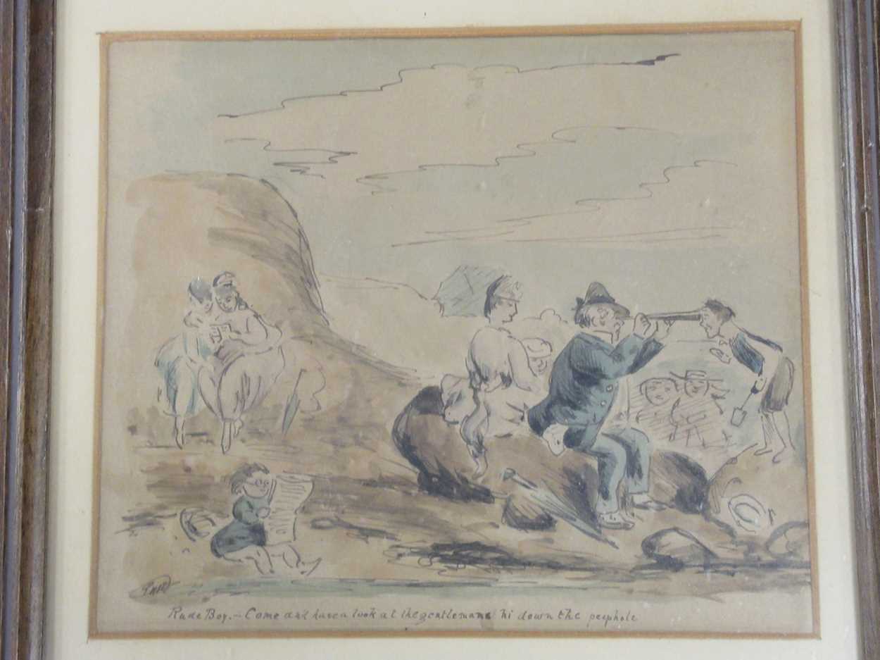 Lot 301 - Hablot Knight Browne (PHIZ) Cartoon study -...
