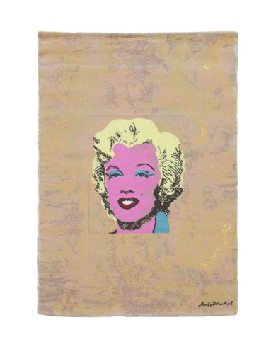 Lot 183 - After Andy Warhol, Gold Marilyn Monroe, rug