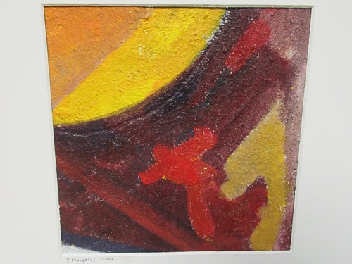Lot 333 - Peter Manzaroli, a group of four collaged and...