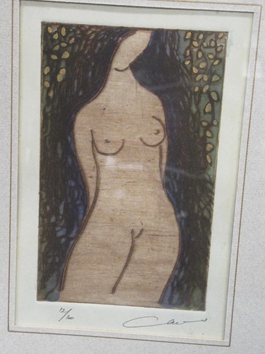 Lot 250 - Modern British School A female nude...