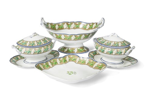 Lot 321 - A Wedgwood creamware dessert service, circa 1810