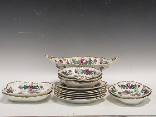 Lot 41 - An early 19th entury English porcelain desert...