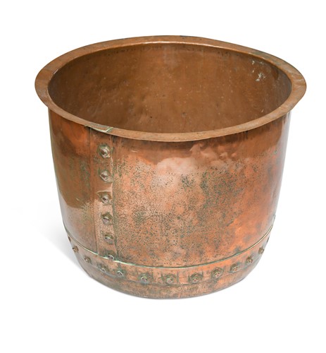 Lot 228 - A polished copper log bin, 19th century