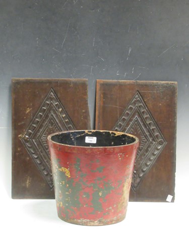 Lot 144 - Papier mache painted bucket with the Royal...