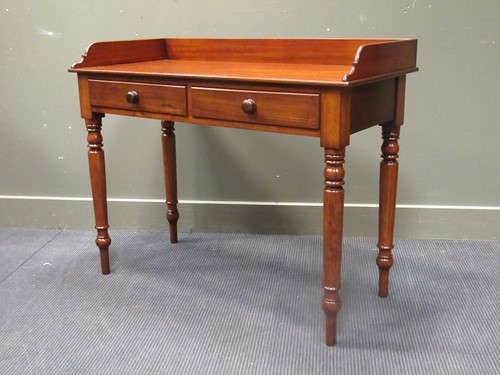 Lot 468 - Circa 1850 a mahogany washstand, the three...