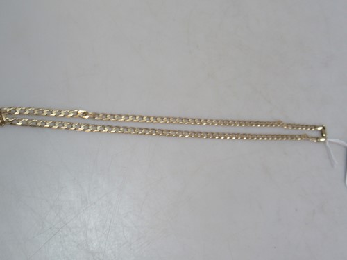 Lot 192 - A curb chain, length 47cm, hallmarked 9ct gold,...