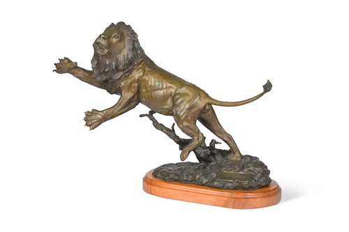 Lot 98 - Douglas van Howd (American, born 1935), The Challenger, bronze