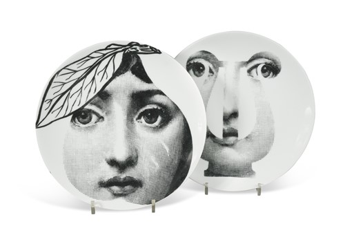 Lot 30 - Pierro Fornasetti, two plates from the 'Themes and Variations' (Tema e Variazioni) series