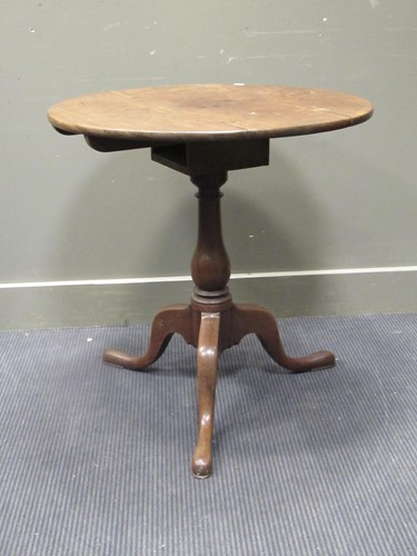 Lot 511 - A George III mahogany tripod table, 72 high x...