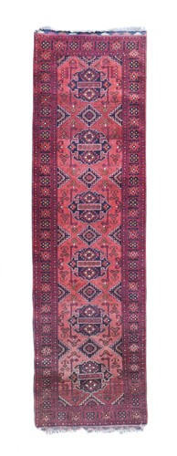 Lot 595 - A hand-knotted Ersari runner