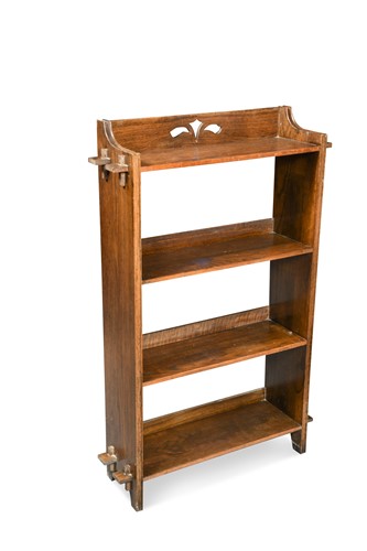 Lot 130 - An Arts and Crafts oak bookcase, circa 1910