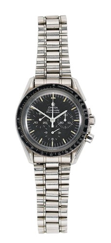 Lot 308 - Omega - A steel 'Speedmaster' wristwatch