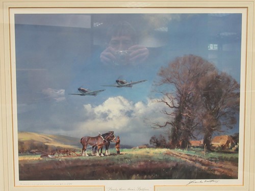 Lot 329 - Frank Wootton signed colour print 'Steady...