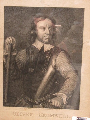 Lot 376 - Oliver Cromwell print, 25 x 19 cm