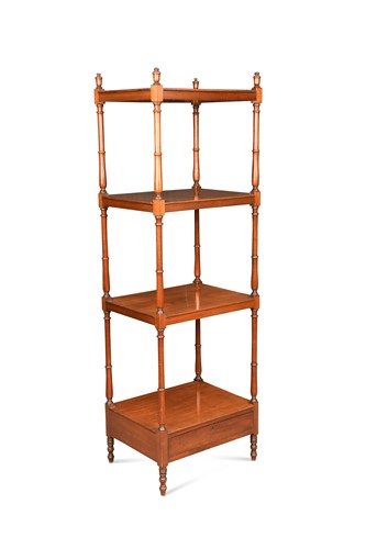 Lot 482 - A George III mahogany what-not