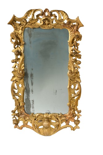 Lot 436 - A George III style giltwood wall mirror